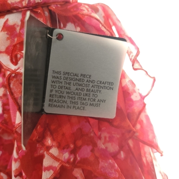 White House Black Market Formal Layered Ruffle Strap/less Dress - Picture 8 of 12